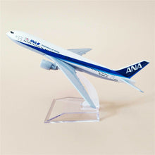 Load image into Gallery viewer, ANA Airlines Japan Boeing 777 Airplane 16cm Diecast Plane Model