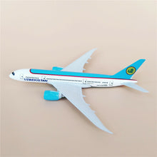 Load image into Gallery viewer, Uzbekistan Airways Dreamliner Boeing 787 Airplane 16cm Diecast Plane Model