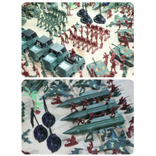Load image into Gallery viewer, 307 pcs Classic WWII Military Playset Plastic Toy Soldier Army Men 4cm Figures & Accessories