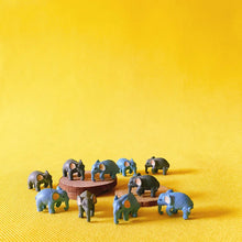Load image into Gallery viewer, 10pcs Mini Elephant Figurines Blue Grey Miniatures Animals Models for Fairy Garden, Dollhouse, Terrarium, Bonsai, Crafts &amp; DIY Home Decor
