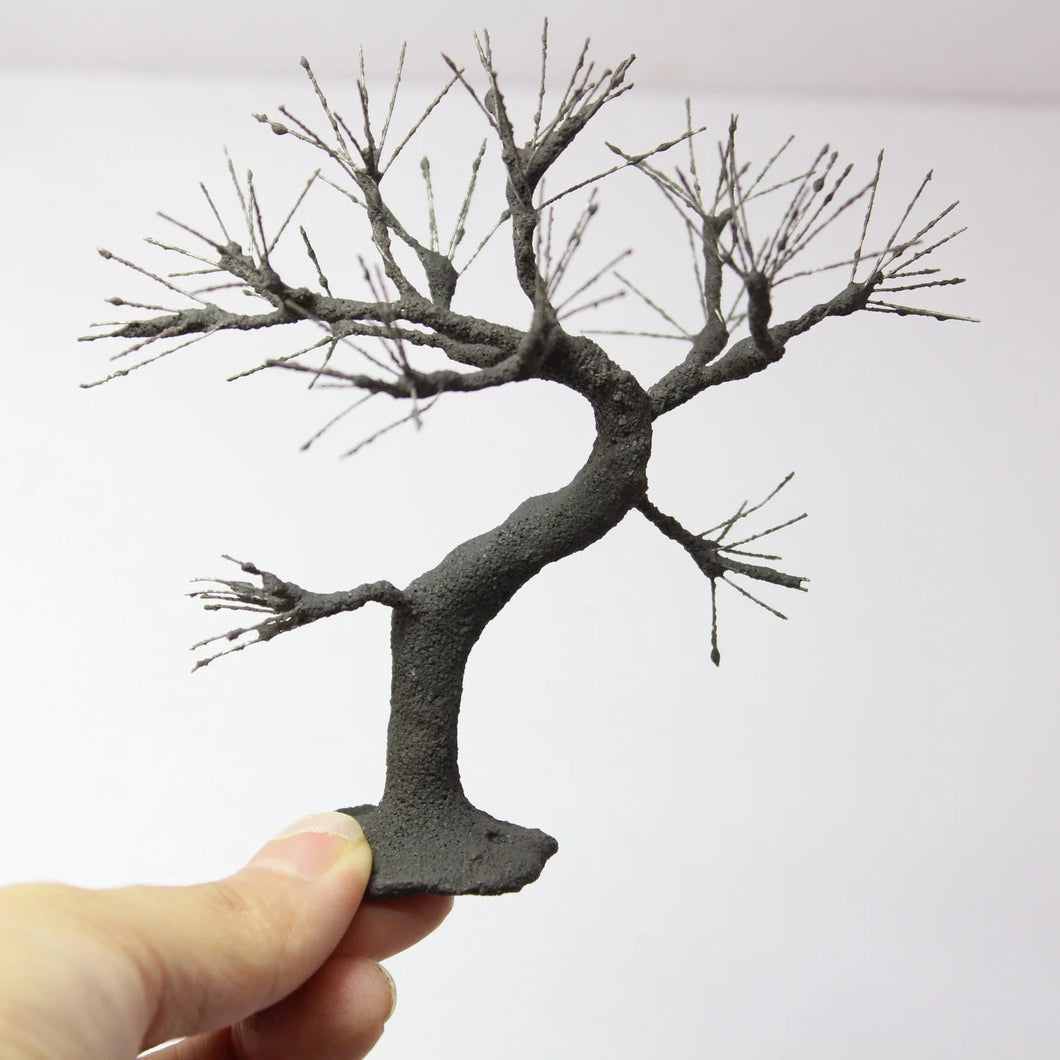 10cm Miniature Bent Wire Tree Trunk Model for Diorama, Train Scenery, Fairy Garden, Railway Layout, Sand Table, Micro Landscape Craft Supply
