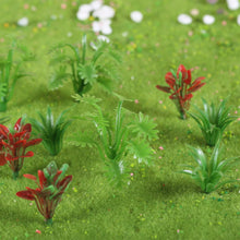 Load image into Gallery viewer, 90pcs Miniature Green Shrubs Bush Model Plants for Train Scenery, Railway, Diorama, Craft Landscape, HO Scale Architecture
