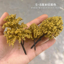 Load image into Gallery viewer, 100pcs Mixed Autumn Model Trees 3–12cm Plastic Miniature Scenery for DIY Diorama, Railway Layout, Sand Tables, Landscape Craft Supplies
