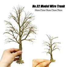 Load image into Gallery viewer, 10/15/18/23/28cm Miniature Wire Tree Trunk Model Sand Table Train Railway Scenery Fairy Garden Landscape Terrarium Diorama Craft Supplies
