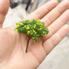 Load image into Gallery viewer, 10 pcs 5cm Miniature Flower Wire Tree Models N HO Scale Railway Layout Accessories DIY Landscape Dollhouse Terrarium Diorama Craft Supplies
