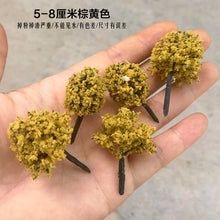 Load image into Gallery viewer, 100pcs Mixed Autumn Model Trees 3–12cm Plastic Miniature Scenery for DIY Diorama, Railway Layout, Sand Tables, Landscape Craft Supplies
