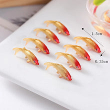 Load image into Gallery viewer, 50pcs 1.5cm 2.2cm Mini Koi Fish Resin Ornaments Small Carp Epoxy Goldfish for Crafts, Fish Tank Decor, Fairy Garden, Miniatures DIY Projects
