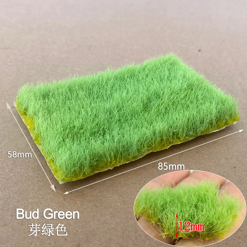 12/16mm Miniature Grass Tufts, Tearable Weed Clusters for Diorama Scenery, Model Railway Layout, Wargaming Terrain, Landscape Craft Supplies