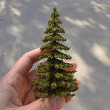 Load image into Gallery viewer, 2 pcs 12cm Miniature Autumn Winter Pine Tree Model Train Railway DIY Scenery Dollhouse Garden Landscape Terrarium Diorama Craft Supplies
