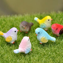 Load image into Gallery viewer, 8 pcs Miniature Cute Sparrow Bird Animal Resin Figure Models Toys Landscape Garden Scenery Layout Scene Accessories Diorama Supplies
