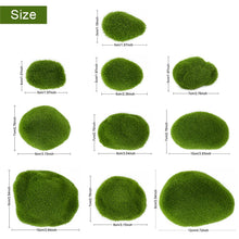 Load image into Gallery viewer, 10 pcs Miniature Green Moss Rock Stone Model Pot Decoration DIY Landscape Scenery Dollhouse Fairy Garden Terrarium Diorama Craft Supplies
