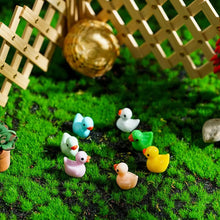 Load image into Gallery viewer, 100 pcs Mixed Miniature Little Duck Model Glow in Dark DIY Dollhouse Landscape Fairy Garden Accessories Terrarium Diorama Craft Supplies
