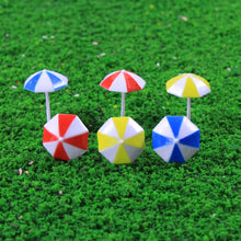 Load image into Gallery viewer, 24 pcs Miniature Sun Umbrella Beach Parasol 1:50-200 Models Dollhouse Accessories Fairy Garden Landscape Terrarium Diorama Craft Supplies
