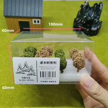 Load image into Gallery viewer, 12 pcs Miniature Shrubs Trees Vegetation Model Train Railway Accessories DIY Scenery Landscape Dollhouse Terrarium Diorama Craft Supplies
