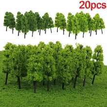 Load image into Gallery viewer, 20pcs Miniature Model Trees 6cm for Diorama Railway Scenery Landscape Train Layout Terrain Accessories
