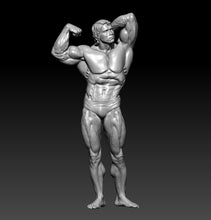 Load image into Gallery viewer, Bodybuilder Muscle Male Superstar Unpainted Resin Figure 1/18 Scale Unassembled Model
