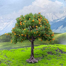 Load image into Gallery viewer, 10cm Miniature Fruit Tree Model – Red Apple, Lemon, Orange Trees for Dioramas, Model Train Layouts, Sand Tables, Dollhouse and Landscaping
