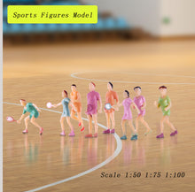 Load image into Gallery viewer, 15 pcs Miniature Sports People Figure 1/50-1/100 Scale Models Building Landscape Sand Table Layout Scenery Accessories Diorama Supplies
