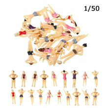 Load image into Gallery viewer, 30 pcs Miniature Swimming People Figure 1/50-1/150 Scale Models Beach Pool Landscape Sand Table Layout Scenery Accessories Diorama Supplies
