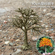 Load image into Gallery viewer, 10cm Miniature Simulation Tree Trunk Plastic Model Tree for Diorama HO 1:87 Scale Landscape Scenery Railway Layout Craft Supplies
