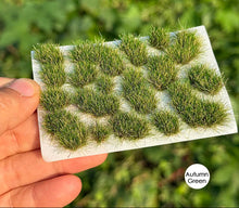 Load image into Gallery viewer, 18pcs Static Grass Tufts for Miniatures, Model Railway Scenery, Diorama Grass Clusters, War Gaming Terrain Supply
