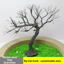 Load image into Gallery viewer, Miniature Bent Wire Tree Model 10/15/20cm for Diorama Scenery Supplies
