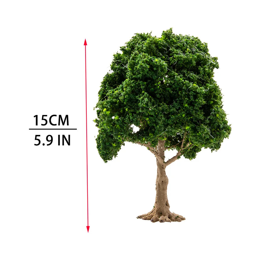10–15cm Miniature Model Tree – Wire Trunk Trees for Diorama, Railway Train Layout, Architecture Models, Dollhouse and DIY Craft Supplies
