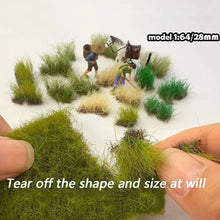 Load image into Gallery viewer, 12mm Static Grass Tufts for Miniatures, Diorama Scenery, Model Railway, Terrain, Hand-Tear Landscaping Supply
