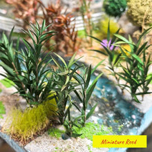Load image into Gallery viewer, Miniature Wetland Reed Plants and Long Leaf Grass Clusters for HO OO N Scale Dioramas, Military Scenery, Micro Landscapes and Model Making
