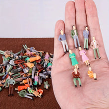 Load image into Gallery viewer, 28pcs Miniature People Figures Passengers 1:50 for Diorama, Railway Layout, Train Model Scenery
