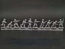 Load image into Gallery viewer, WWII U.S. Army Combat Infantry Soldiers 10 People Miniature Unpainted Resin Figure 1/72 Scale Unassembled Model
