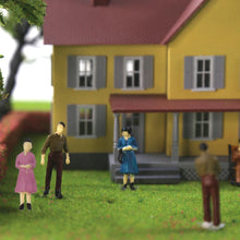 Load image into Gallery viewer, 50pcs 1:50 O Scale Miniature Office People Model Train Painted Figures, Standing &amp; Seated Passengers for Railway Layouts, Dioramas
