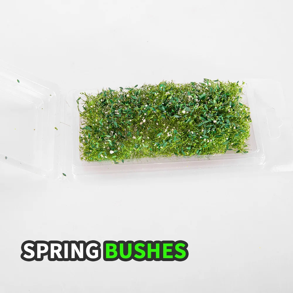 Miniature Static Grass Bush Model 1 Box for DIY Diorama Kits, Military Sand Table, Railway Layout, Scenery Building, Craft Supplies