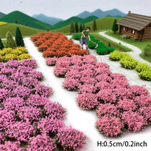 Load image into Gallery viewer, 32pcs Miniature Flower Clusters 5mm HO N Scale for Diorama Scenery, Landscaping Supply

