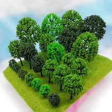 Load image into Gallery viewer, 30 pcs Miniature Mulberry Tree Model Train Railway DIY Scenery Dollhouse Garden Landscape Terrarium Diorama Craft Supplies
