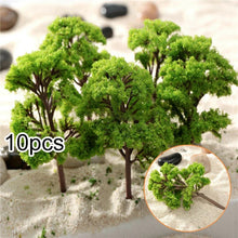 Load image into Gallery viewer, 10pcs Miniature Model Trees 4cm for Diorama, Railway Scenery, Landscape Supplies, Train Layout Accessories
