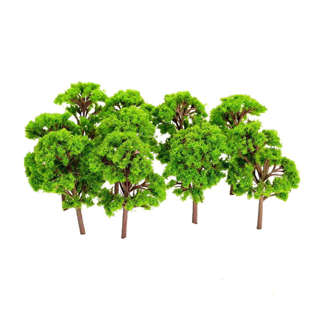 10 pcs 12cm Miniature Tree Models 1:75-100 Train Railway Accessories Fairy Garden Landscape Dollhouse Terrarium Diorama Craft Supplies
