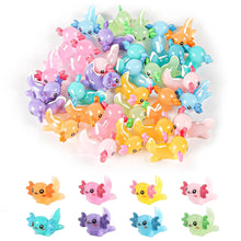 Load image into Gallery viewer, 5/10 pcs Mixed Miniature Cartoon Axolotl Figure Model DIY Dollhouse Landscape Fairy Garden Accessories Terrarium Diorama Craft Supplies
