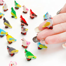 Load image into Gallery viewer, 5/10 pcs Mixed Miniature Parrot Bird Figure Model DIY Scenery Dollhouse Landscape Fairy Garden Accessories Terrarium Diorama Craft Supplies
