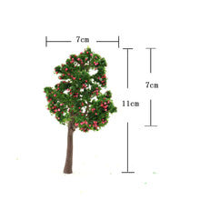 Load image into Gallery viewer, 5pcs Miniature Fruit Trees 11cm for Model Railway Scenery, Landscape Garden, Diorama, Sand Table
