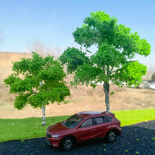 Load image into Gallery viewer, 3pcs 10/14cm Light Green Wire Trunk Model Trees for Dioramas, Train Layouts, Fairy Garden, Micro Landscape Crafting, Scene Building Supplies
