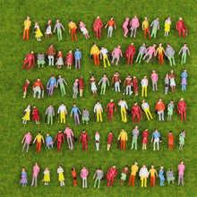 Load image into Gallery viewer, 100pcs Miniature Passenger People Figures 1:160 N Scale Model Train Layouts Railway scenery
