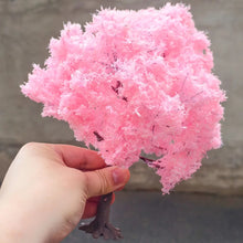 Load image into Gallery viewer, Miniature Cherry Blossom Wire Tree 9.5cm - 18.5cm Model Plant for DIY Sand Table, Diorama, Train Layout, Dollhouse Garden, or Craft Supply
