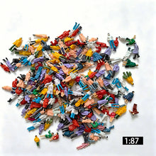 Load image into Gallery viewer, 20pcs Miniature People Figures, HO Scale 1:87 Model Railway Diorama Craft Supplies
