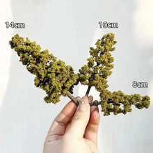 Load image into Gallery viewer, 8/10/14cm Miniature Army Green Pine Wire Tree Model Train Railway DIY Scenery Dollhouse Garden Landscape Terrarium Diorama Craft Supplies
