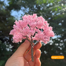 Load image into Gallery viewer, Miniature Cherry Blossom Tree 8/12cm Wire Model, Fairy Garden Scenery Craft Supply
