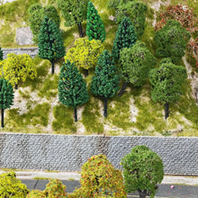 Load image into Gallery viewer, 25pcs Miniature Pine Cedar Model Trees for Railway Scenery, Diorama &amp; Terrain Craft Supplies
