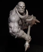 Load image into Gallery viewer, Orc Monster Warrior Drogor Unpainted Resin Bust Figure 1/10 Scale Unassembled Model
