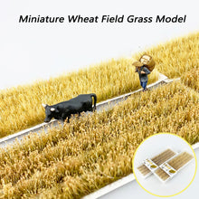 Load image into Gallery viewer, Miniature Wheat Field Grass Model Railway Accessories Dollhouse Forest Fairy Garden Landscape Terrarium Diorama Craft Supplies
