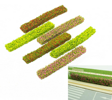 Load image into Gallery viewer, 12 pcs Mixed Miniature Shrub Strips Grass Fence Models DIY Sand Table Building Fairy Garden Landscape Terrarium Diorama Craft Supplies
